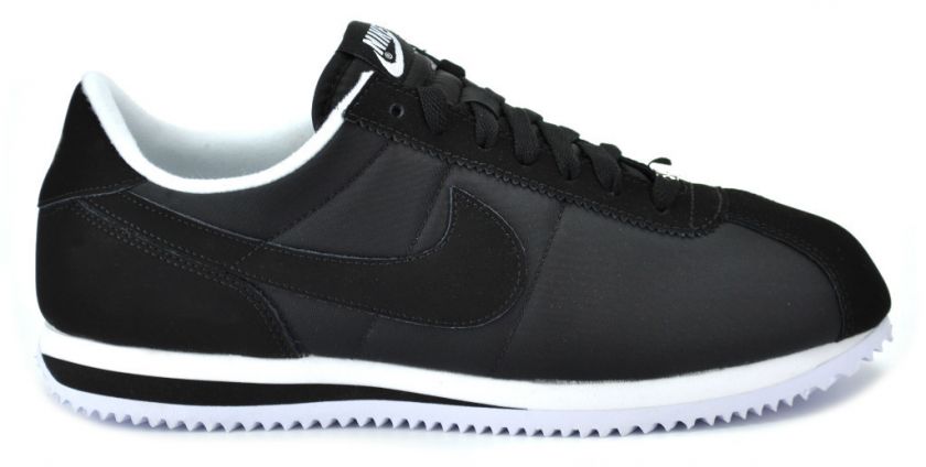 NIKE CORTEZ BASIC NYLON 06 317249 004 BLACK / WHITE  