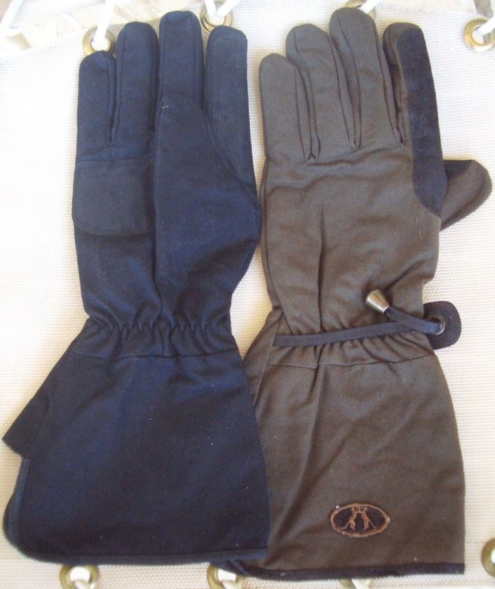 Kakadu Australia Oilskin Nubuck Leather Gauntlet Motorcycle Gloves 