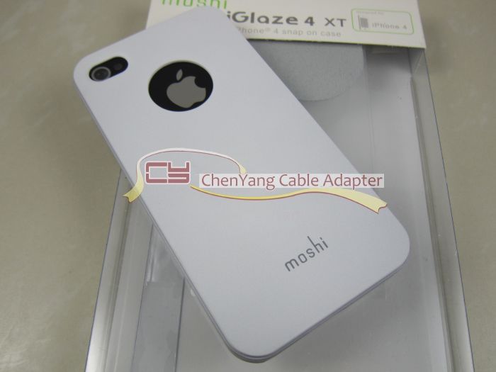 White moshi Puro Form Fitting Silicone Case iPhone 4 4G  