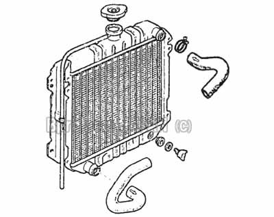 Radiator Hose Bent top, DATSUN 1200 A14 A15 SUNNY ute  