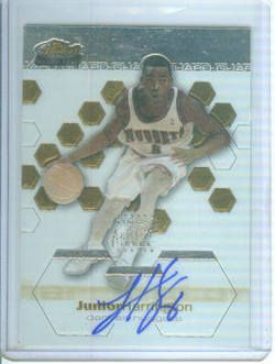 Junior Harrington 02/03 Finest Autograph RC #060/999  