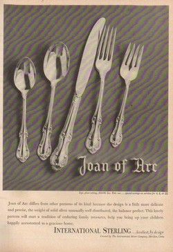 1959 International Joan of Arc Flatware   International Sterling 