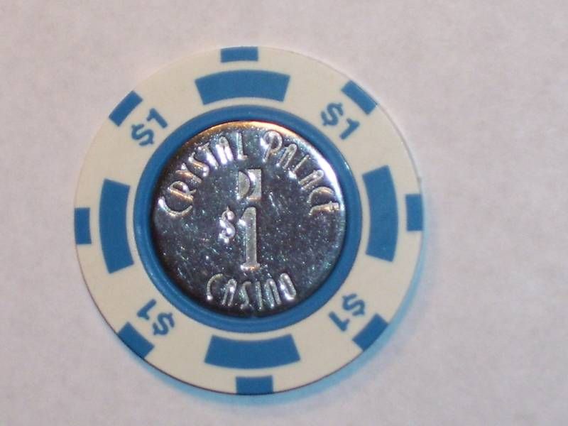 CRYSTAL PALACE CASINO POKER CHIP $1 DOLLAR  