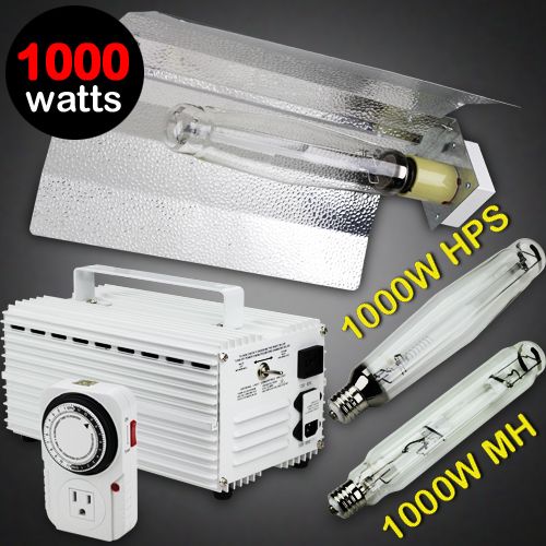 1000 WATT HPS+MH GROW LIGHT SYSTEM WING REFLECTOR 1000W  