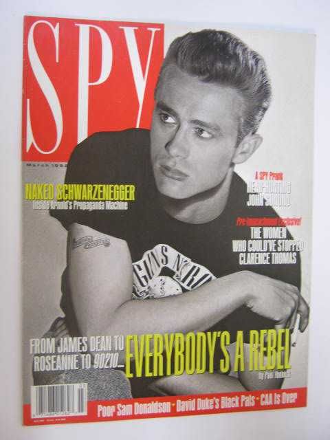 SPY MAGAZINE 1992 MARCH ARNOLD SCHWARZENEGGER  