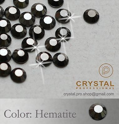 720 Hematite 10ss 3mm Iron on Hotfix Rhinestones ss10  