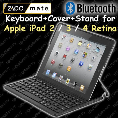 GENUINE Logitech Keyboard Case ZAGG for iPad 2 ZaggMate  