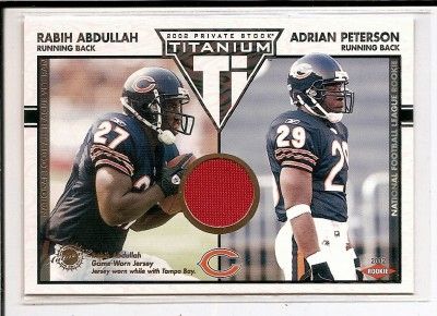 RABIH ABDULLAH JERSEY Adrian Peterson 2002 Titanium 112  