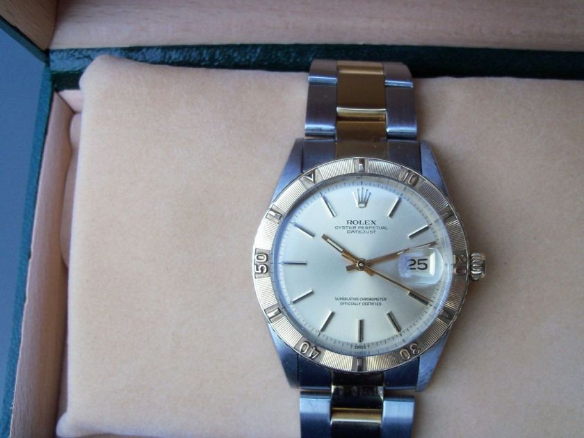 Vintage Rolex 1625 Thunderbird Datejust Gold / Stainless Two Tone 