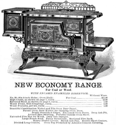 1891 Comstock Castle Cast Iron Stove Catalog  