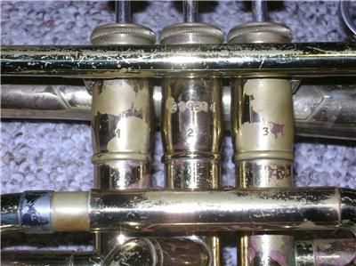 Vintage Olds Ambassador Fullerton CA Cornet 1959 & Bach 7C Mouthpiece 