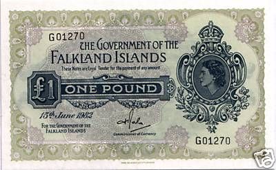 This lovely 1982 Falkland Islands 1 Pound note may not seem that old 