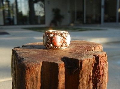 MAJOR SCORE**14K YG Multi Cameo Pearl Ring sz6.5  