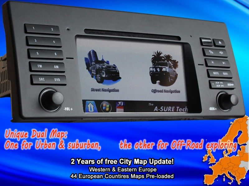 AS E39) DVD GPS for BMW 5 Series BMW E39 E53 X5 E38