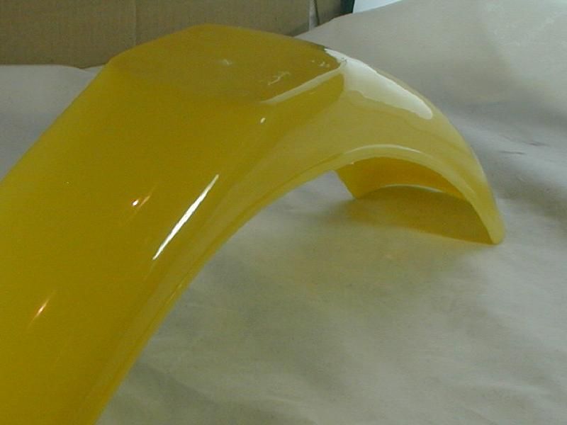 Front Fender Mudguard Yellow Q314Y Yamaha YZ250 1975 76  