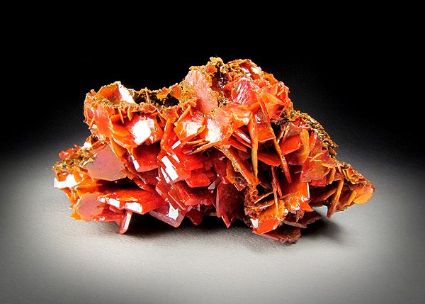 Wulfenite, Jianshan Mine, Xinjiang Region, China  