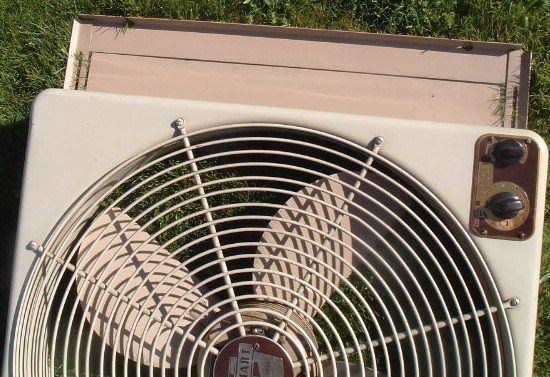 Vintage  Homart Window Fan Large 24 Intake/Exhaust 2 Speeds 