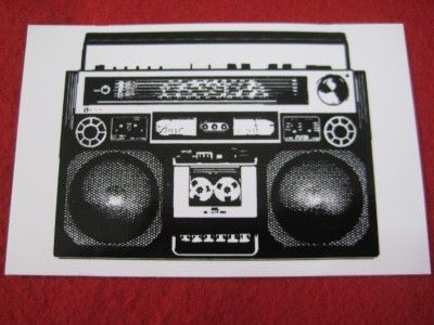 80s BOOMBOX ghettoblaster STICKER sharp conion jvc  