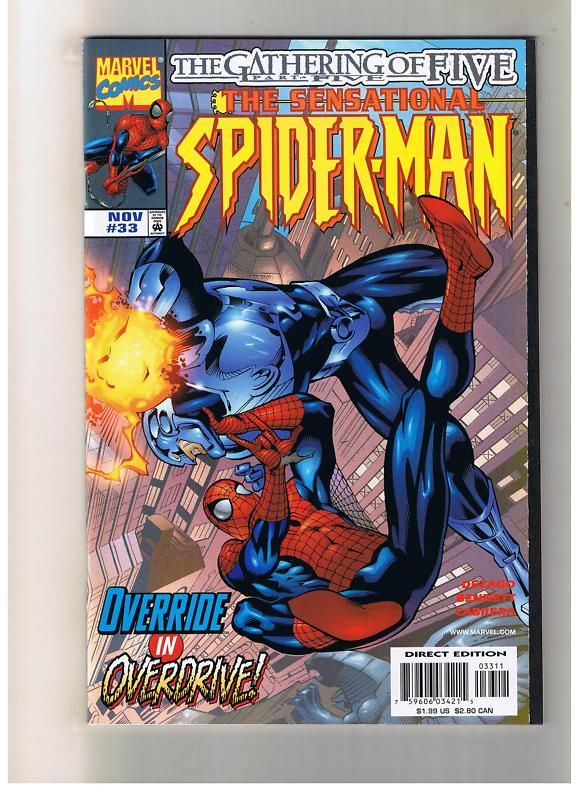 Sensational Spider Man #33 Gathering of Five Last Iss  