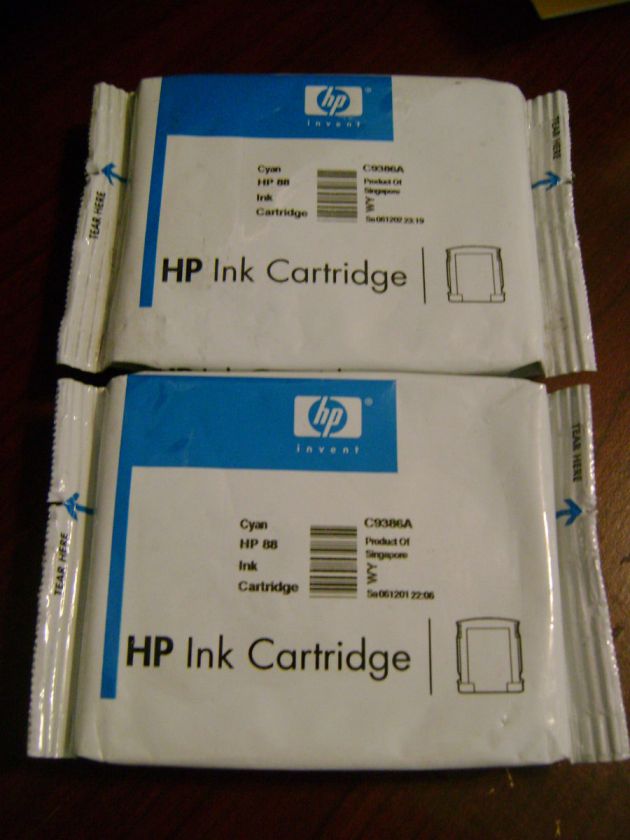 NEW GENUINE HP 88 (C9386AN#140) Cyan Ink Cartridge  