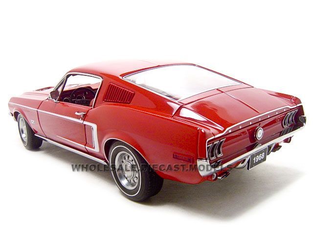 1968 FORD MUSTANG GT 390 RED 118 AUTOART  