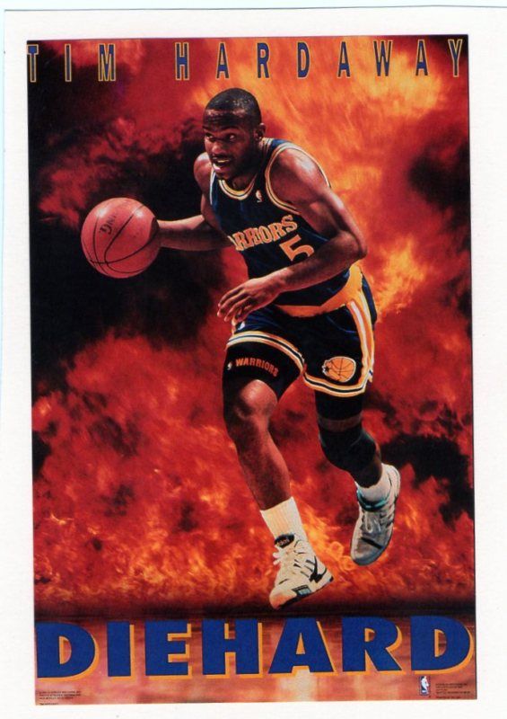 90S COSTACOS MINI PROMO POSTER TIM HARDAWAY WARRIORS  