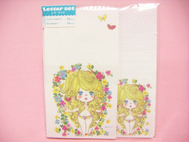 Ado Mizumori Girl Letter Set / Made in Japan Stationary / Stationery 