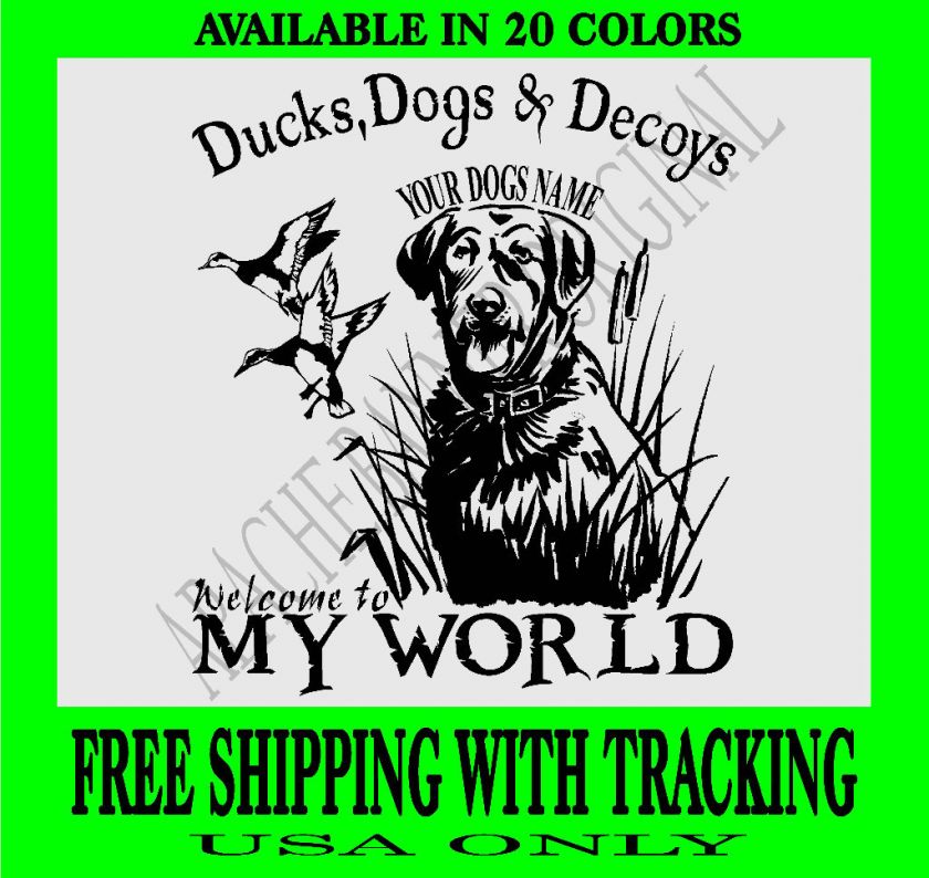 Duck Hunting Decal Chesapeake Bay Retriever Dog 3296  