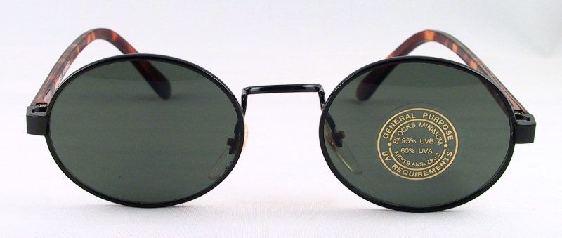 Vintage G15 Lens Black Tortoise Oval Sunglasses 3999  