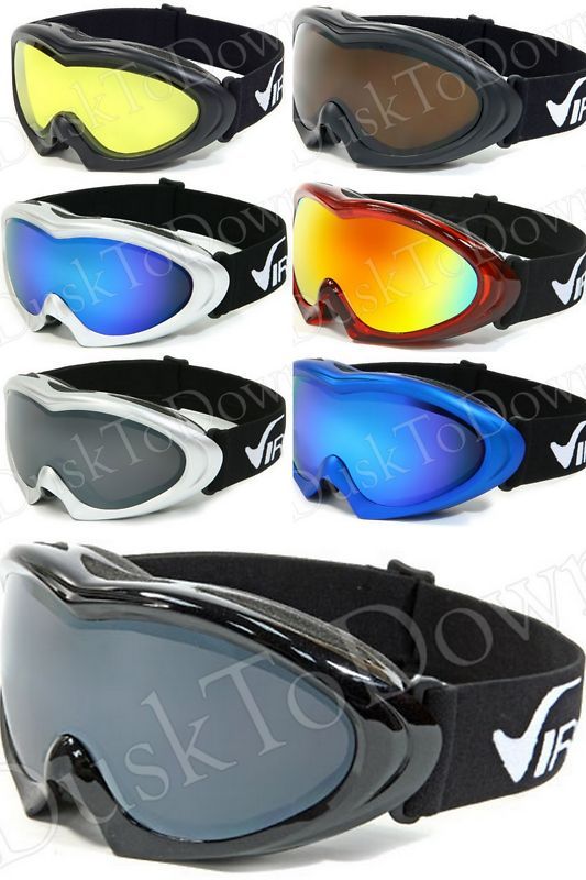 Womens Ski Snow Board Goggles Dual Anti Fog Lens  