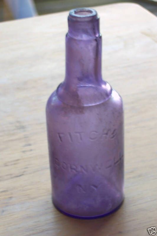 1880 FITCH & CORNWELL NY PURPLE PERFUME OR MINI WHISKEY  