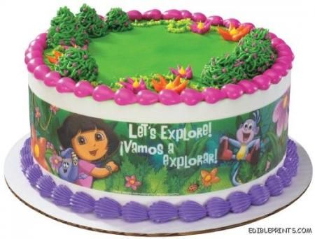 Dora the Explorer Cake Strips per Sheet Edible Image  