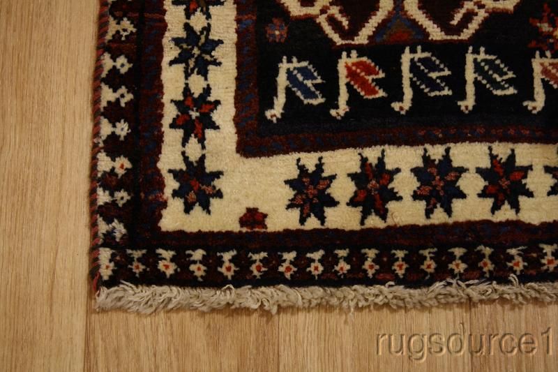   TRIBAL 4X6 SHIRAZ PERSIAN ORIENTAL AREA RUG CARPET WOOL& WOOL  