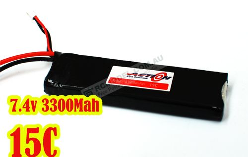 Lipo Battery 7.4v V 3300mah 15c RC helicopter boat car  