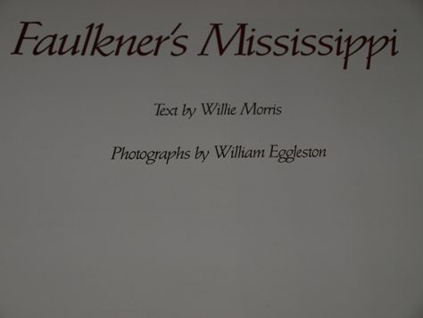 William Faulkner FIRST EDITION Mississippi SIGNED  