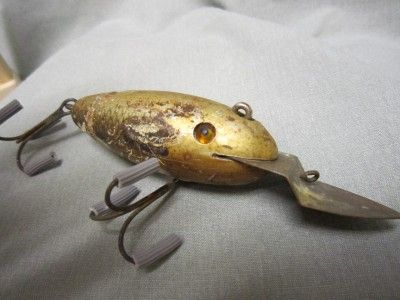 Creek Chub Toad Van Houton Wiggler SPECIAL silver, painted Lip Glass 