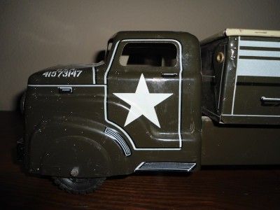   Marx Army USA 41573147 Tin & Pressed steel Truck 13 1/2 Long  