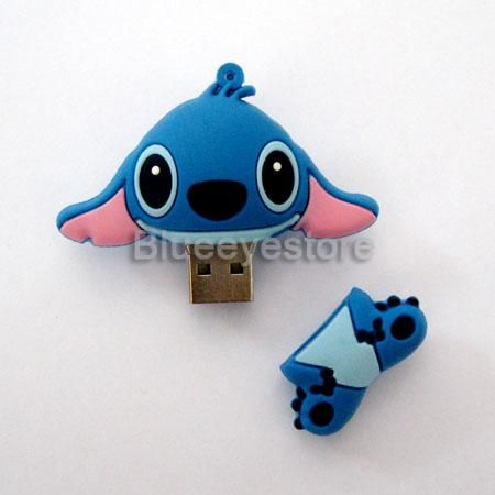 4GB Cute Cartoon Stitch USB 2.0 Flash Memory Pen Stick Drive Thumb 