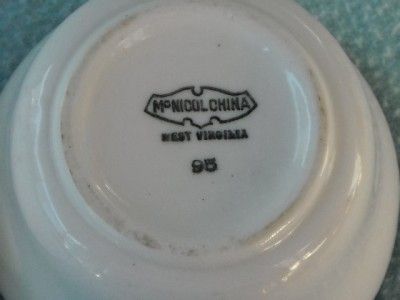 Custard Cups McNicol China West Virginia Vintage Kitchen  