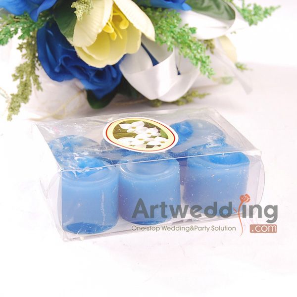 6PCS/each x Pillar Wedding/Bridal Candles Favors 6 Colors U PICK 3 