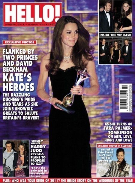 HELLO MAGAZINE KATE MIDDLETON HARRY JUDD TARA PALMER TOMKINSON YEARS 