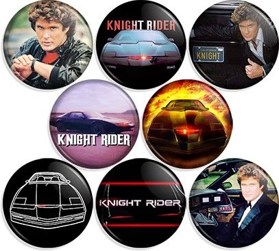 KNIGHT RIDER Pin Button Pinback Badges  