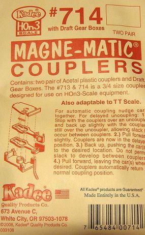 No. 714 Acetal Magne Matic Couplers (2) Two Pair package