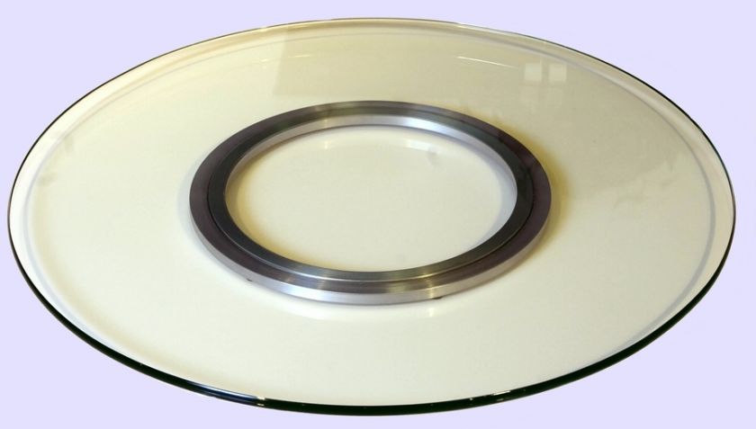 Round Glass Spinning Tray by Chintaly #LAZY SUSAN 24  