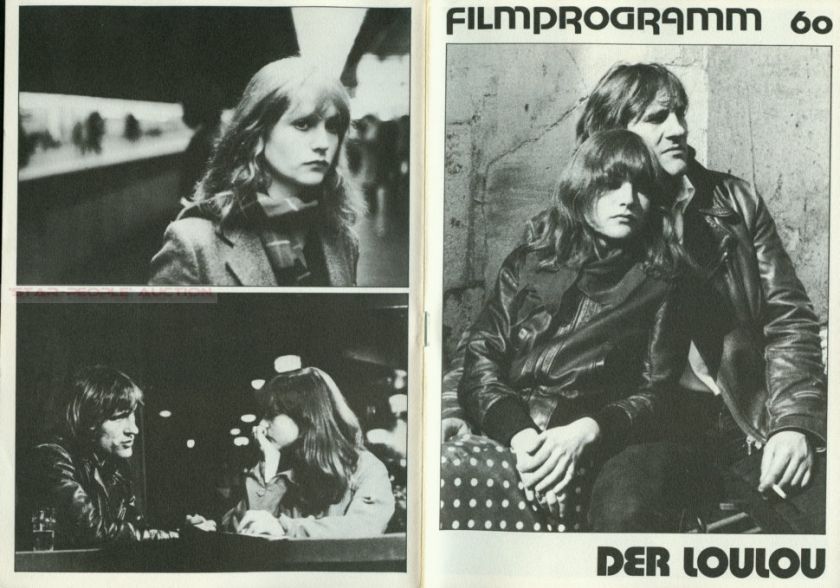 MAURICE PIALAT   ISABELLE HUPPERT   LOULOU * RARE GERMAN PROGRAM 