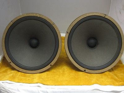 Pair of vintage 12 Celestion bass drivers, neoprene surround   8 ohms 