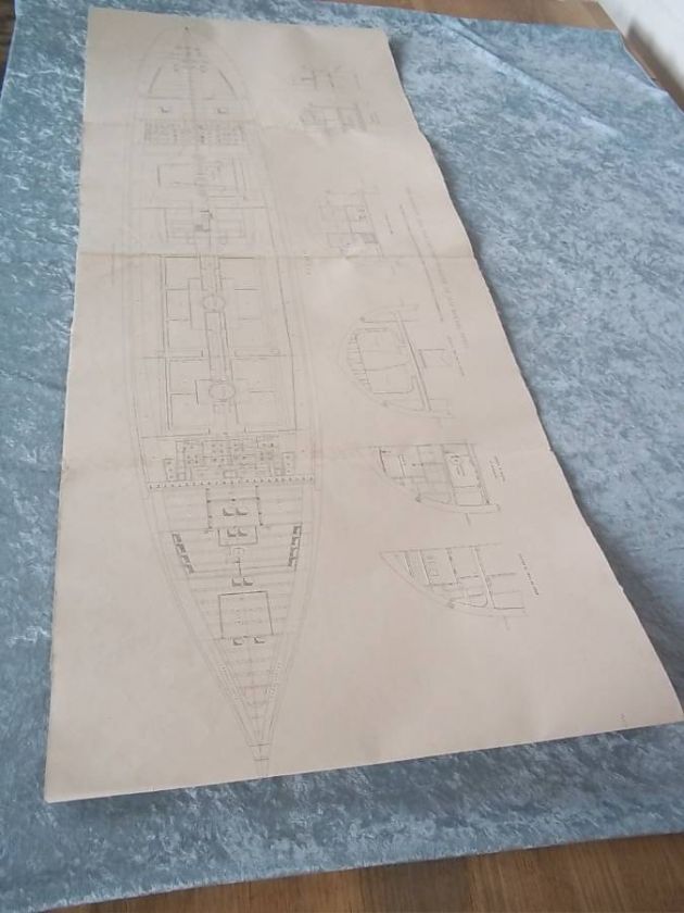 Set Of Admiralty Plans For HMS Warrior (1860)  