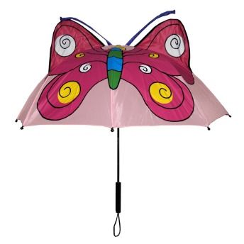 3D Cute Butterfly Animal Ear Childrens Folding Umbrella  