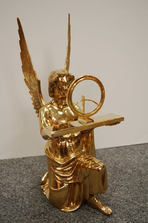 Rare Adoring Angel Monstrance w/ luna + chalice co.  