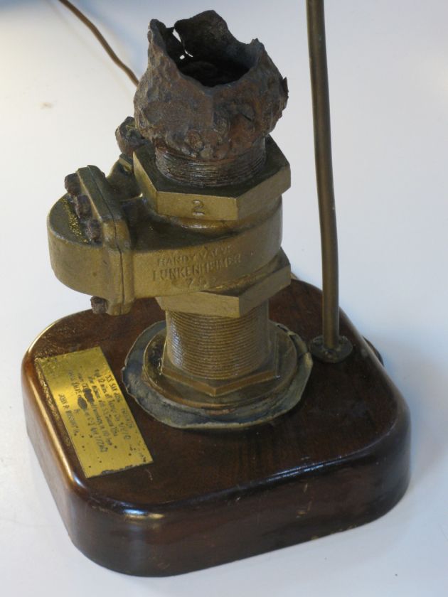 Nautical Antiques LAMP S.S. SAN JOSE BRASS RECOVERED  